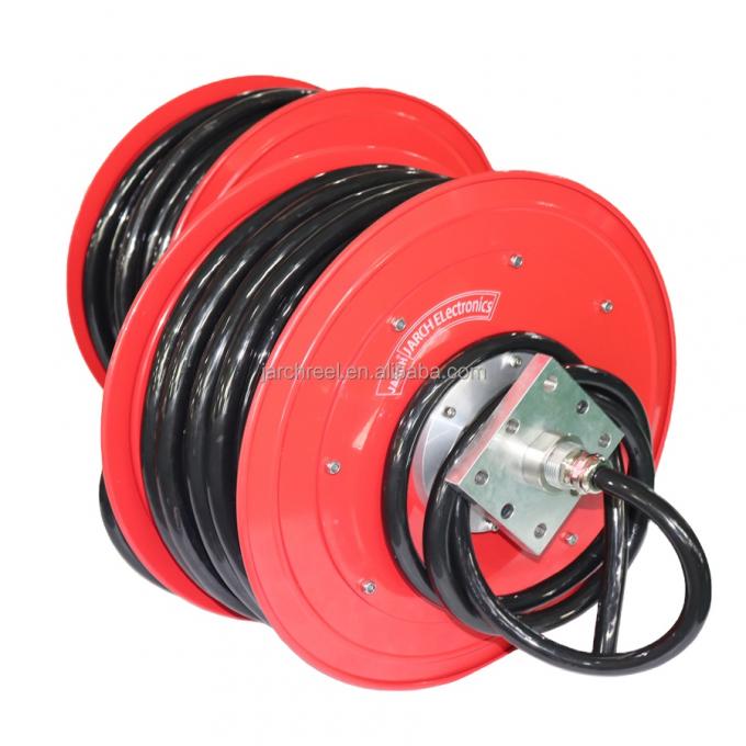 Twin Hoses Retractable Hose Reel 49cm STEEL High Pressure FCC 6