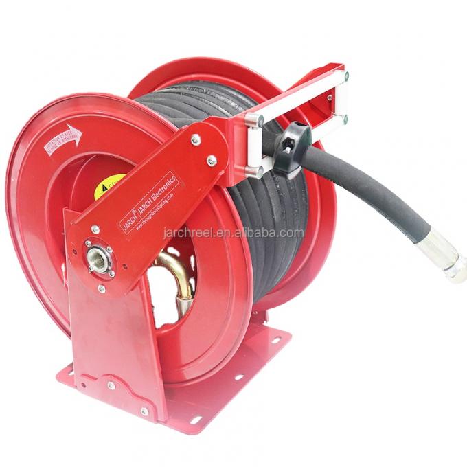 Twin Hoses Retractable Hose Reel 49cm STEEL High Pressure FCC 7